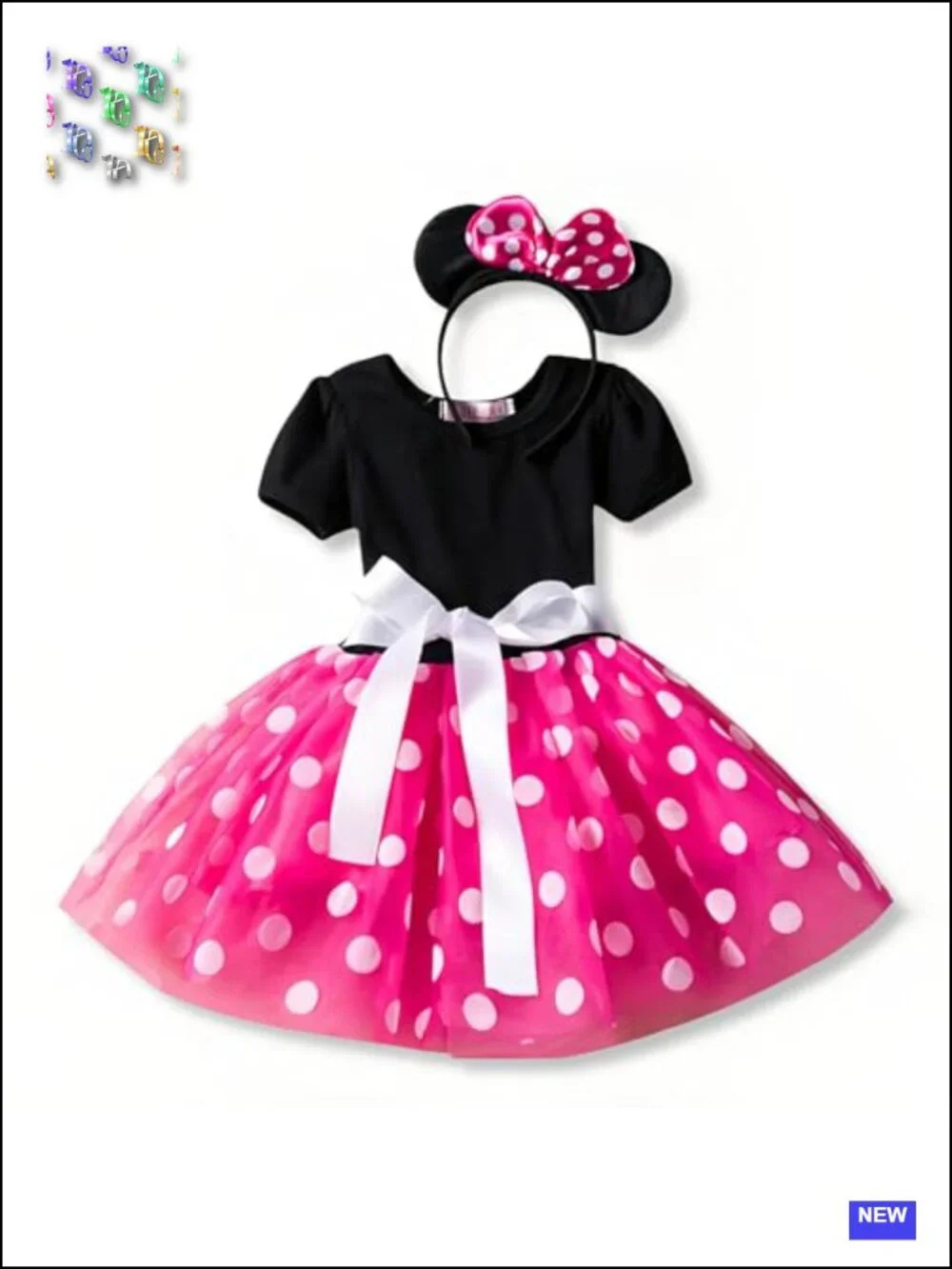 Girls Princess Mini Mouse Costume Toddler Birthday Party Dress Up